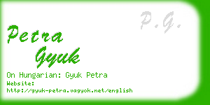 petra gyuk business card